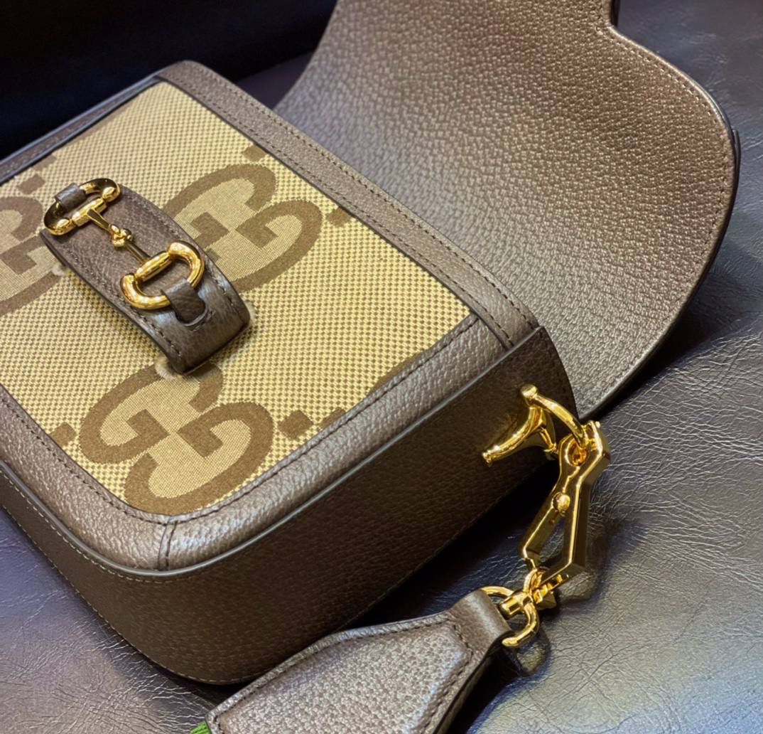 ✈️✈️✈️🔥𝙃𝙤𝙧𝙨𝙚𝙗𝙞𝙩 帆布马鞍包# ▫️型号：658574 ▫️尺寸：20.5*14.5*5cm 稳稳的马衔扣、出一个火一个🔥 mini马鞍包更为无敌友好的Size～采用原厂牛皮搭配G花帆布➕全铜五金，品种绝了❗️青春活力.最牛B的超贴心设计两条肩带任意搭配！正品打版，实在太屌了❗️不后悔系列闭眼剁手买.