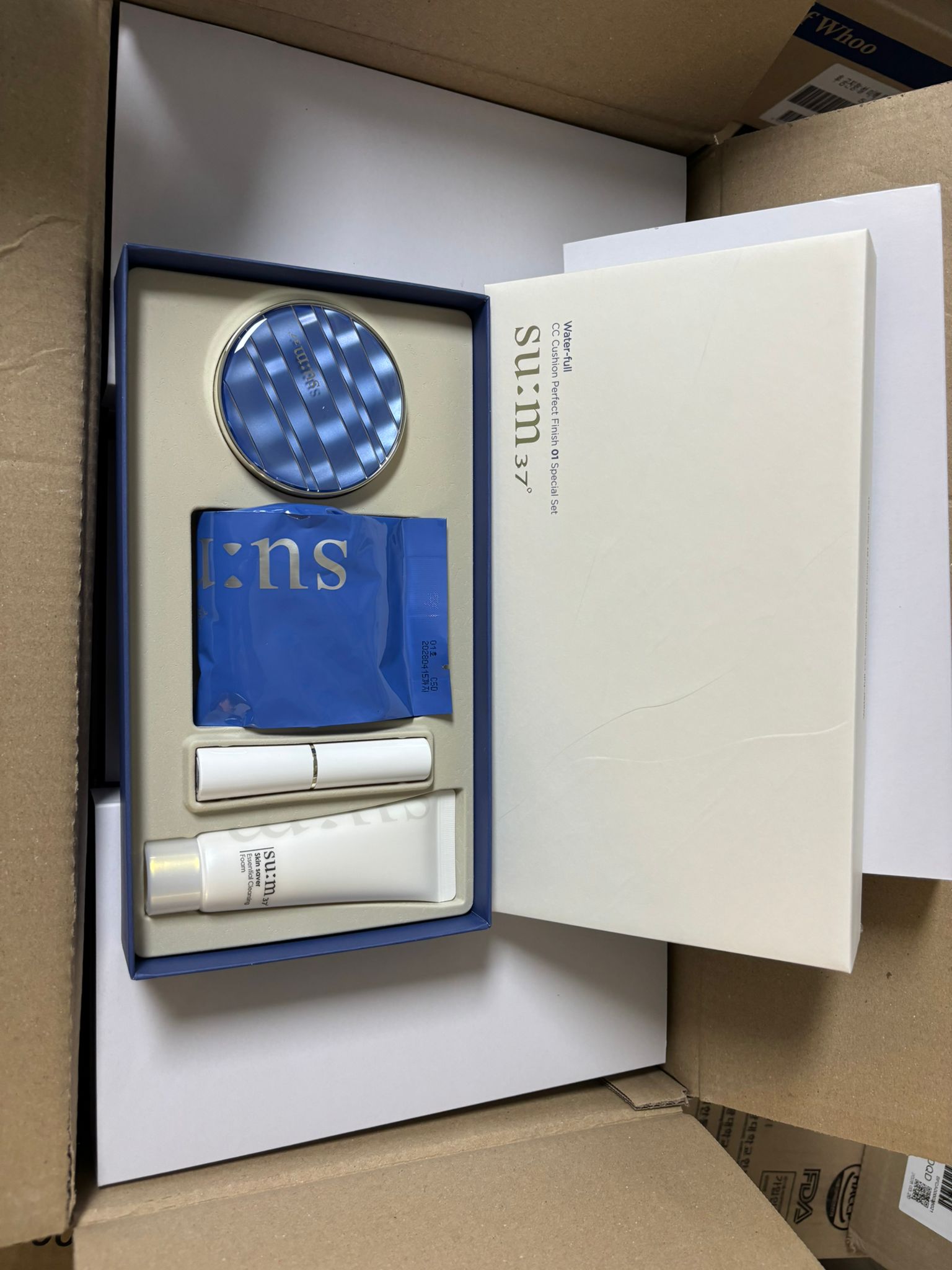 su:m37° 活水淨透cc氣墊保濕四件套組