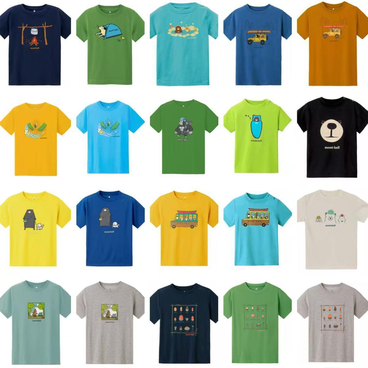 $68件。2件起$60件。日單 montbell 系列印花短袖