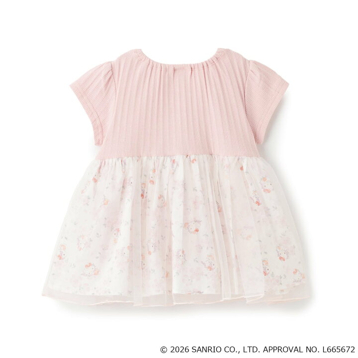 🇯🇵預訂 日本直送🇯🇵 Petit Main x Sanrio系列兩色人物刺繡薄紗印花短袖上衣