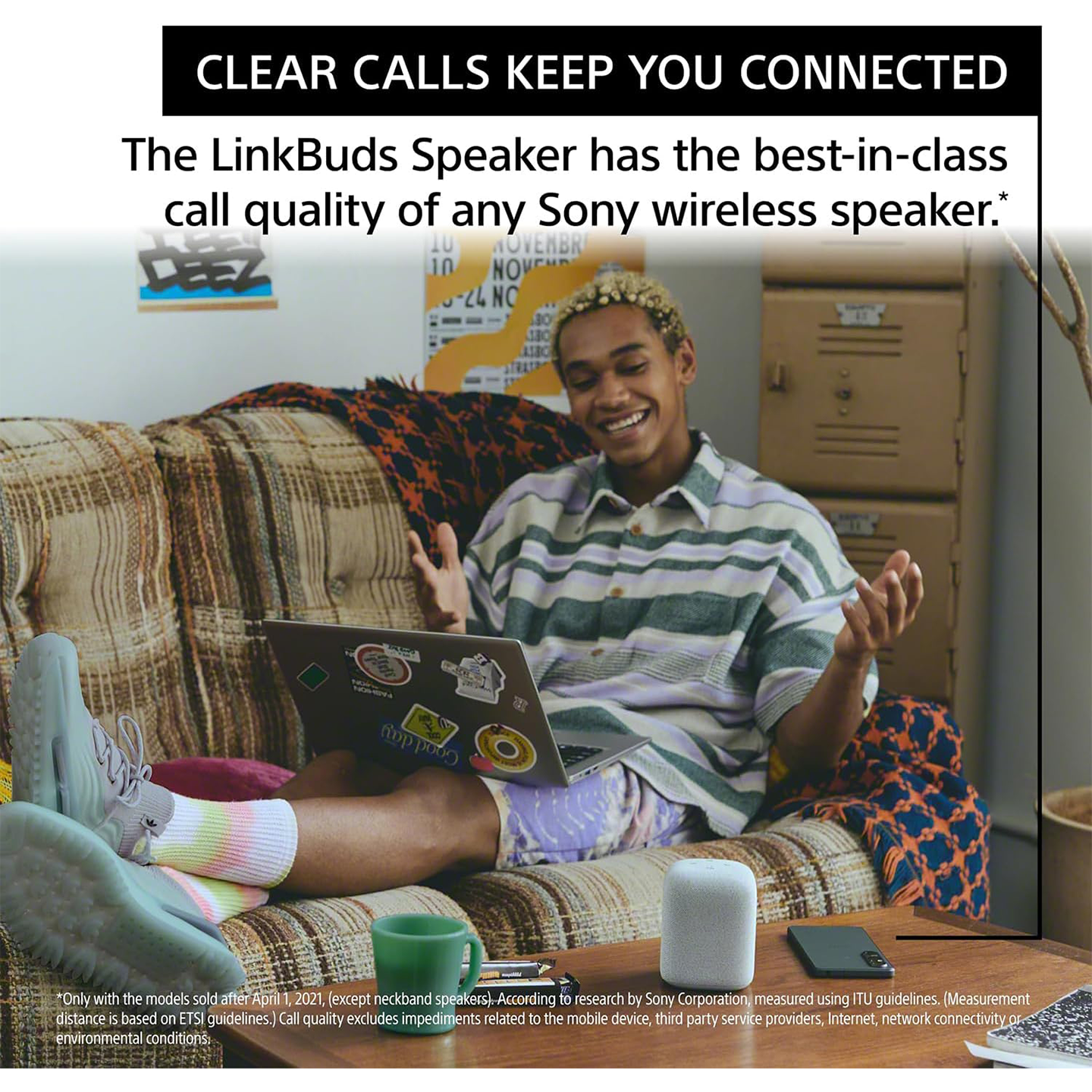 Sony LinkBuds Portable Wireless Speaker Grey (SRS-LS1)