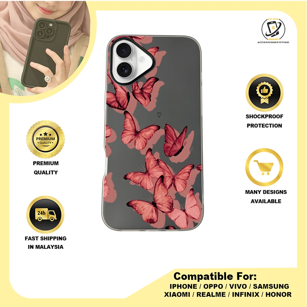 JELLY CASE PHONE FOR IPHONE - DESIGN BUTTEFLY F