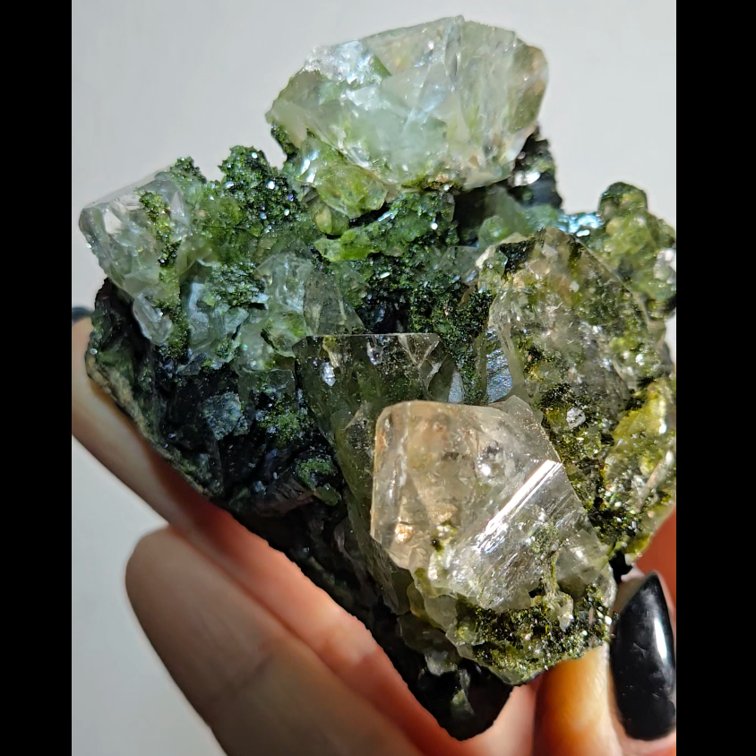 Epidote and quartz specimen from Turkey - ED1