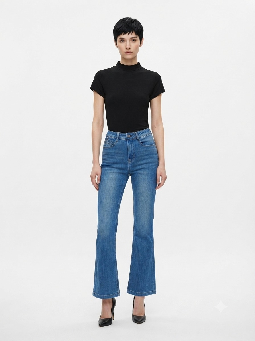 2160BB Ava Essential Mock Neck Knit Top
