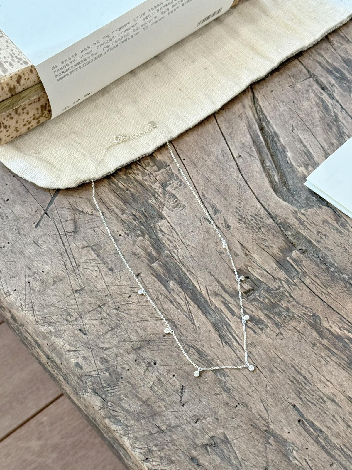 【約會必備】925純銀加鋯石頸鏈