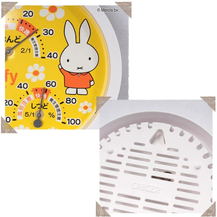 【現貨】🔥🔥【日本製《BELL COT》MIFFY圓型溫濕度計】