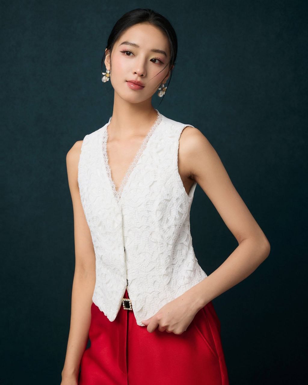 欧根纱百塔短裤 P0090