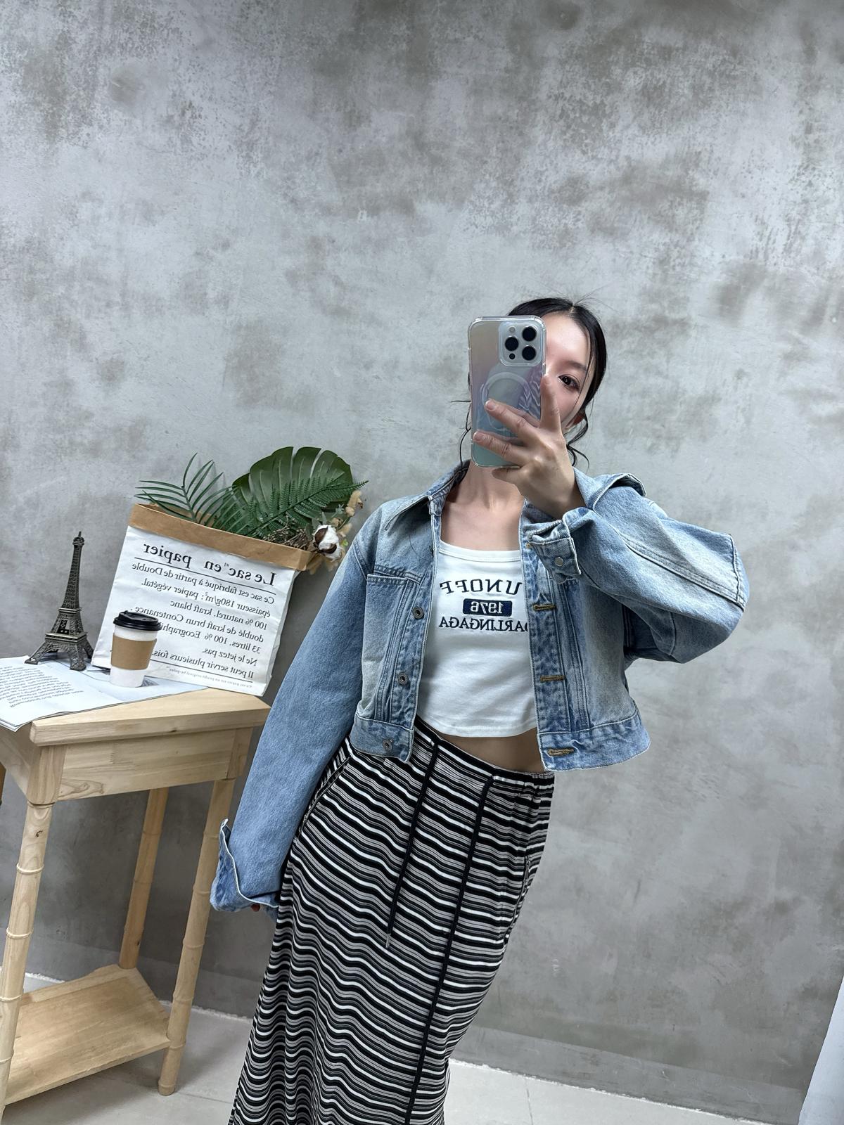 B03 拉鍊袋滑料橫間裙