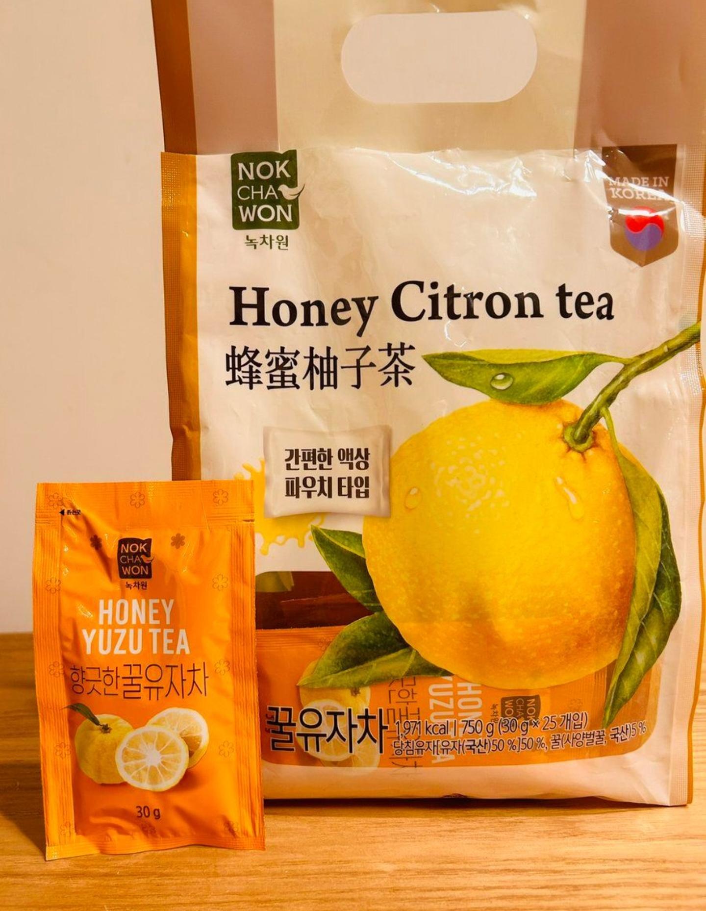綠茶園蜂蜜柚子茶 隨身包 韓國進口 750g (30g x 25入)