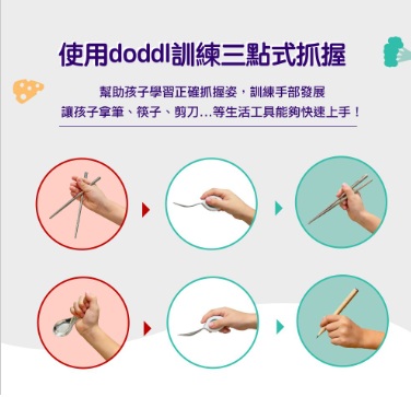 doddl 人體工學兒童學習餐具2件組
