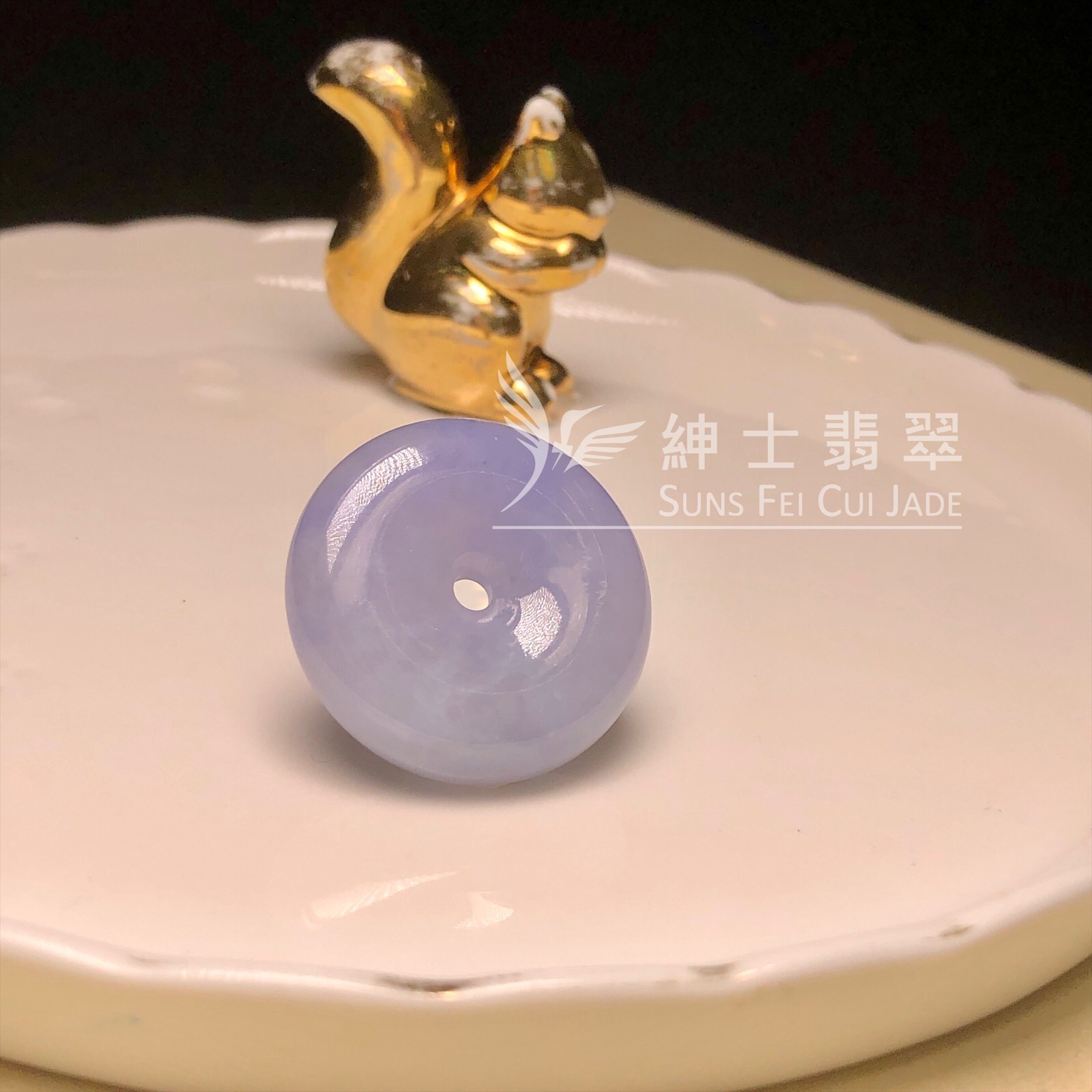 茄紫平安扣  B08730