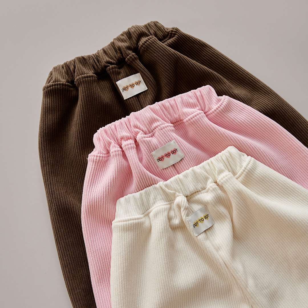 25F/W DTD愛心連連串系列💕-燈芯絨羊羔加絨褲 130