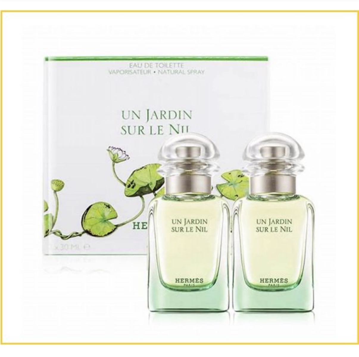 聖誕禮物🎁首選  Hermes Un Jardin Sur Le Nil EDT 30ml*2 愛馬仕 尼羅河花園中性淡香水30ml*2 