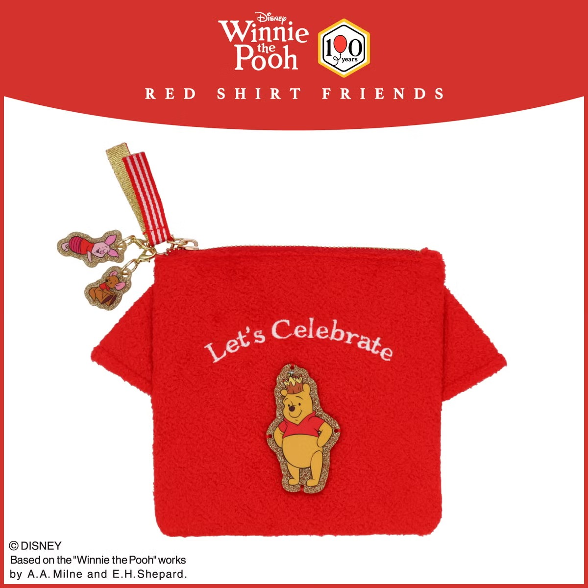 🌸 【預訂】Red Shirt Friends Series-Pouch