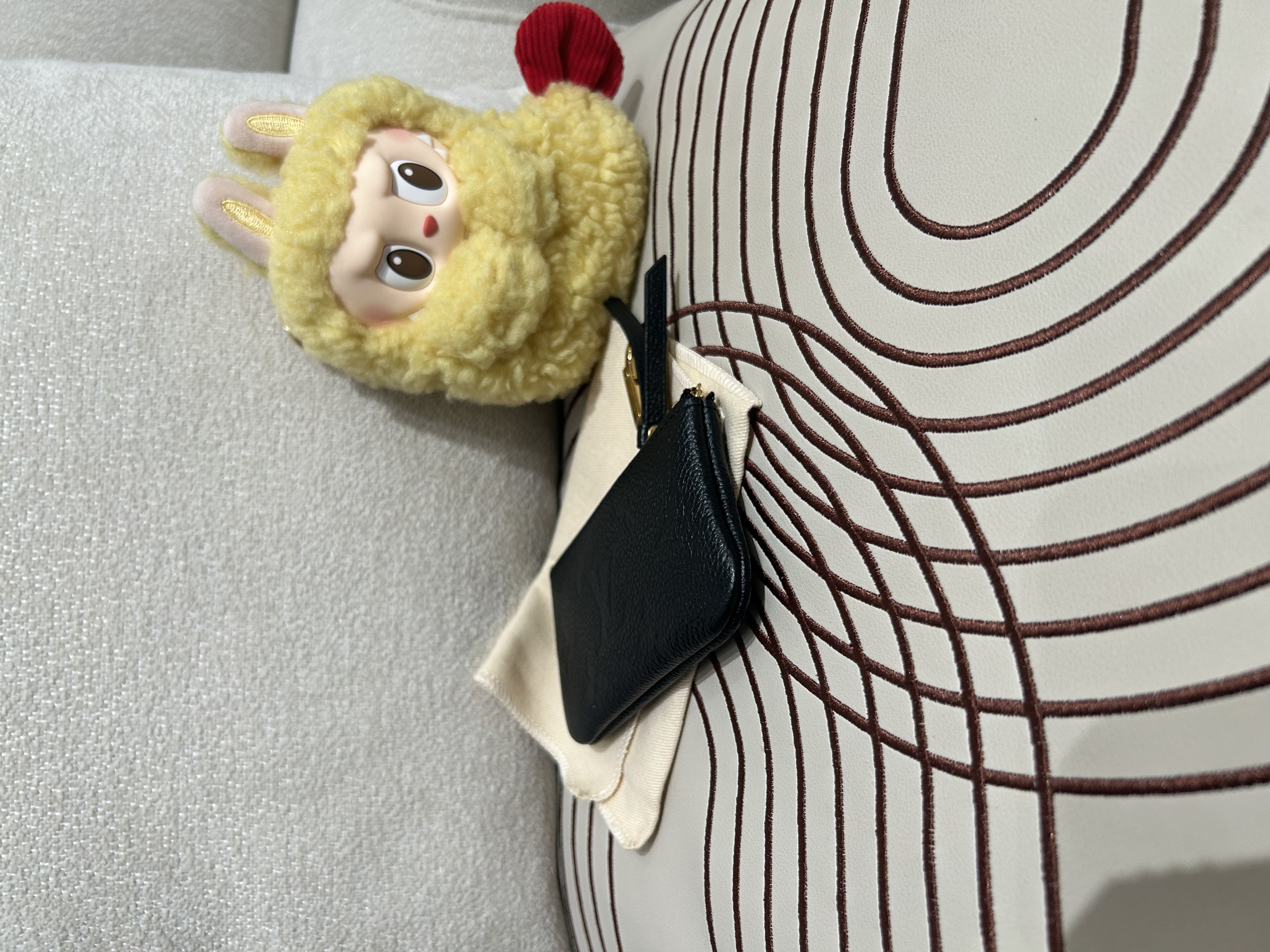 LV M80879 Key & Coin Case Calfskin Black 100%Authentic, 99%New ✅Dust bag✅Box