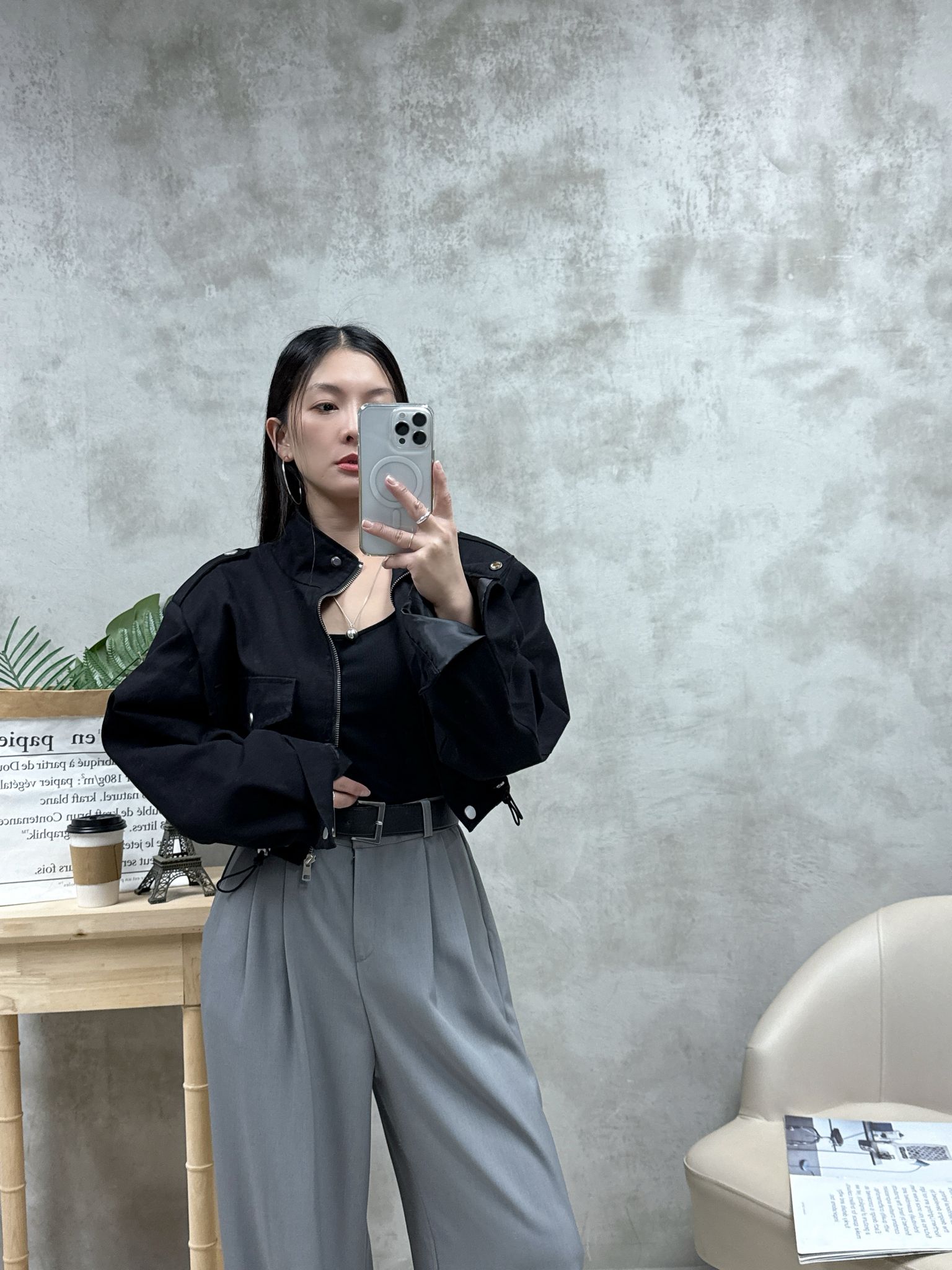 C03 方領暗紋背心