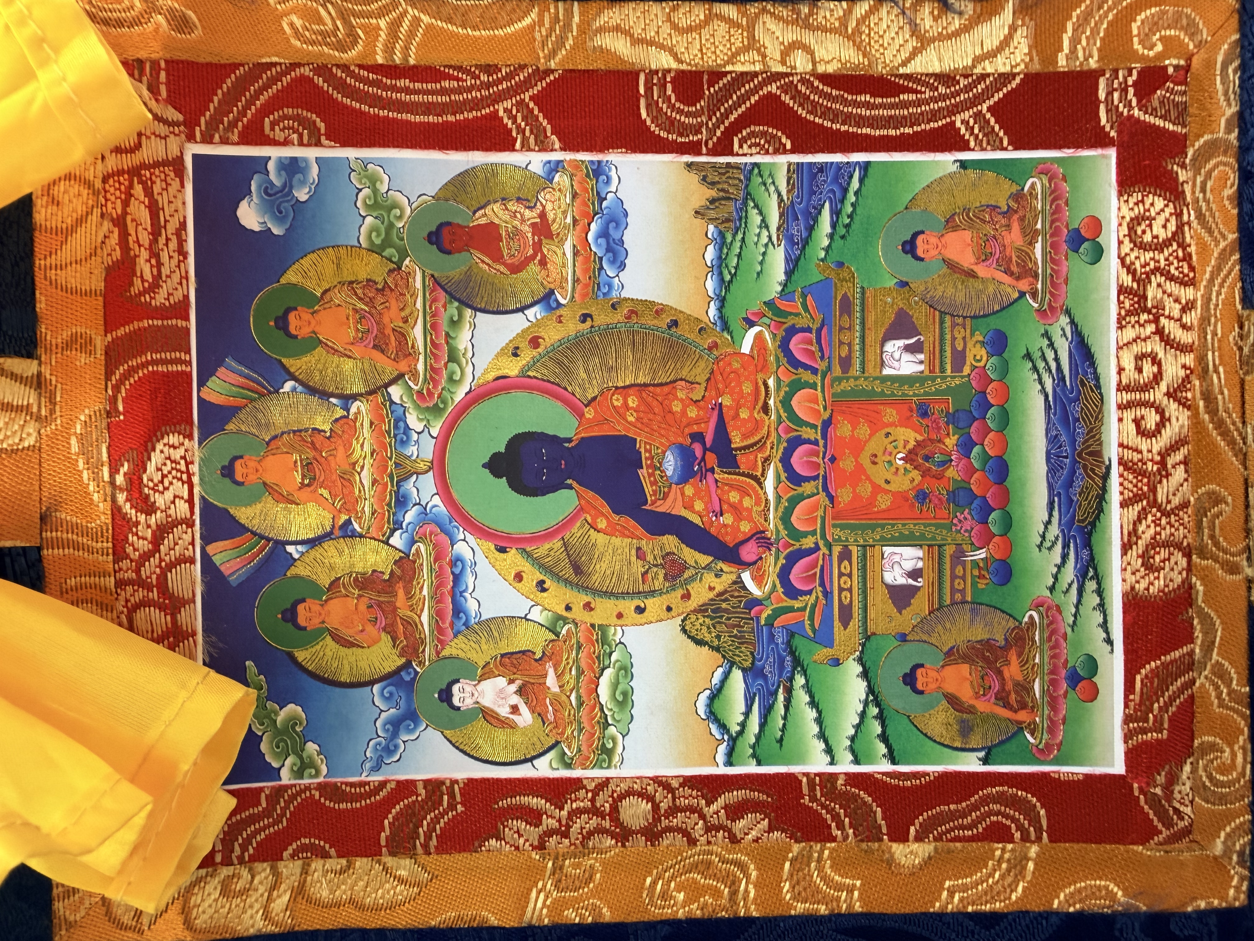 迷你唐卡藥師佛（已開光）
