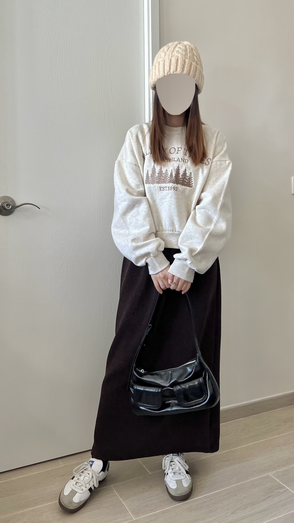 厚實直筒長裙 免熨