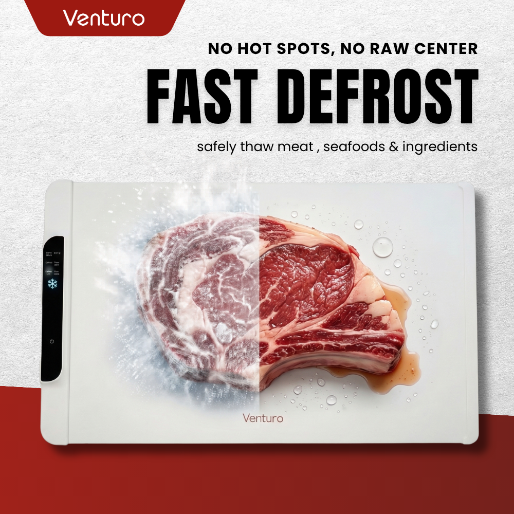 Venturo Electric Food Warmer | Food Heater | Portable Space Food Warmer | 10H Timer | LED Display | Silent Home Warmer