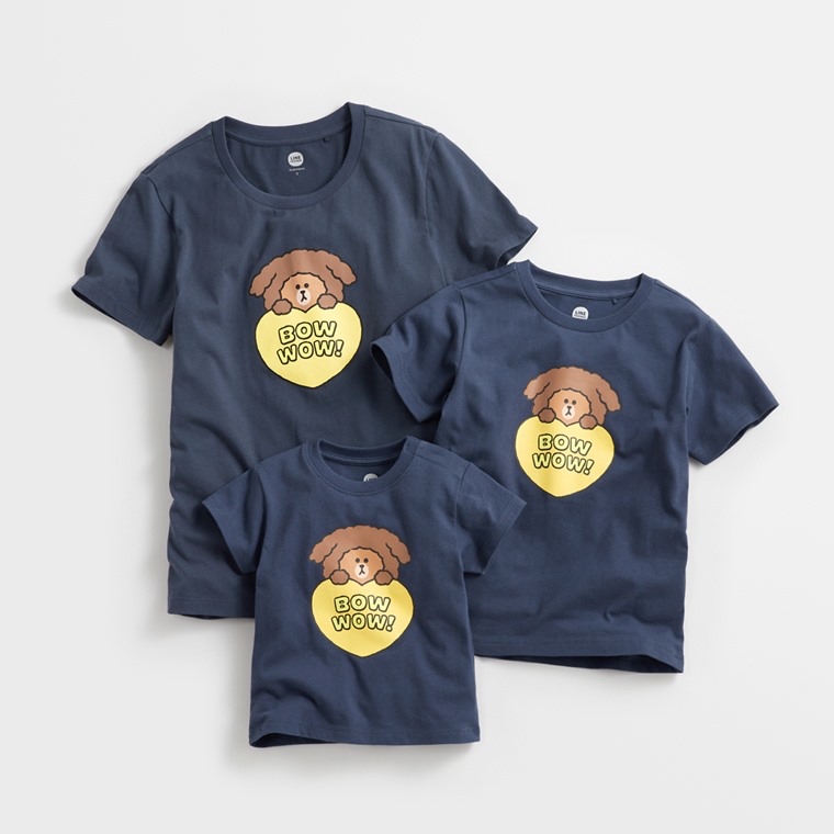 💚預訂 台灣直送💚Line Friend兩色人物動物印花成人女裝親子款純棉短袖T恤