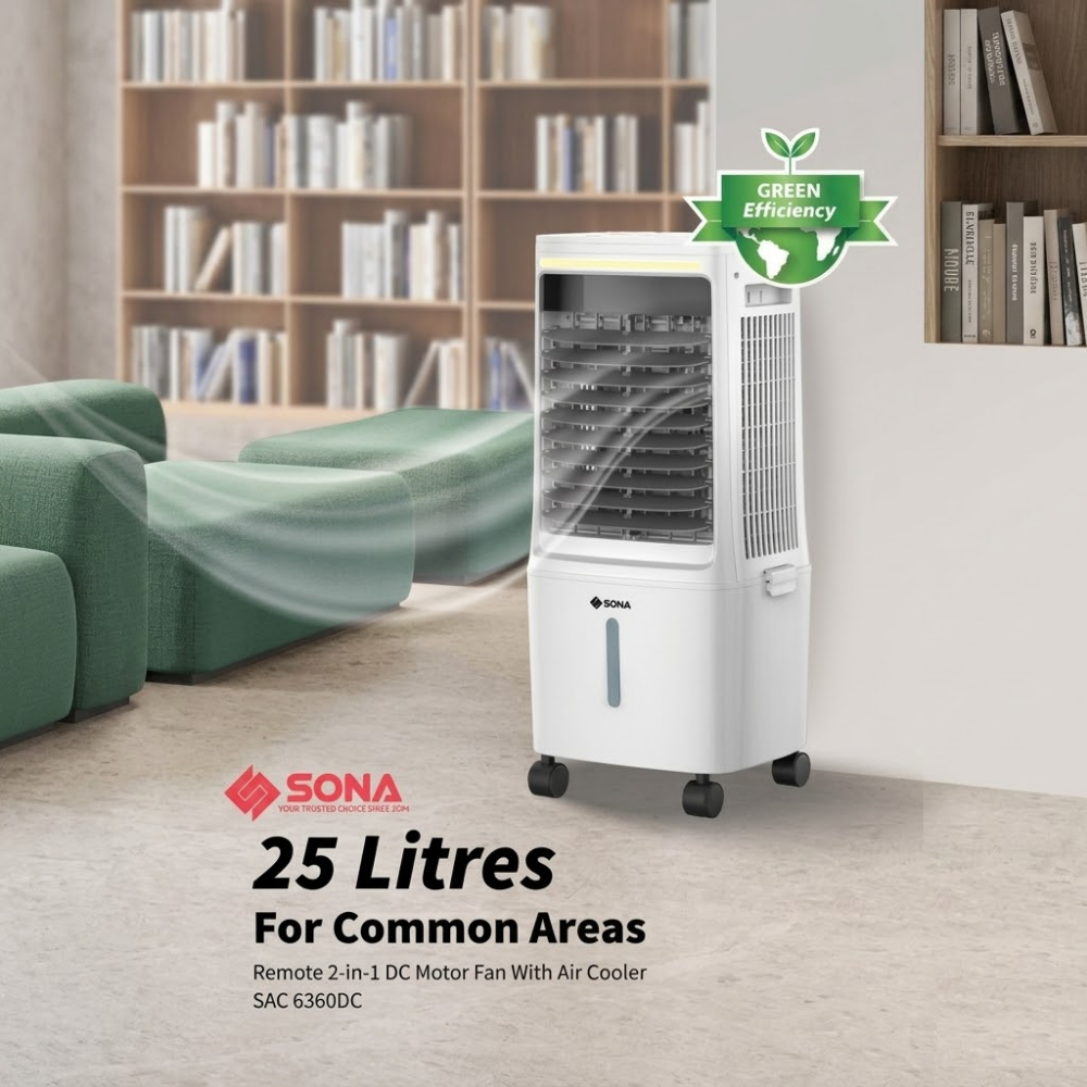 SONA BLDC Air Cooler with Remote SAC 6360DC APR