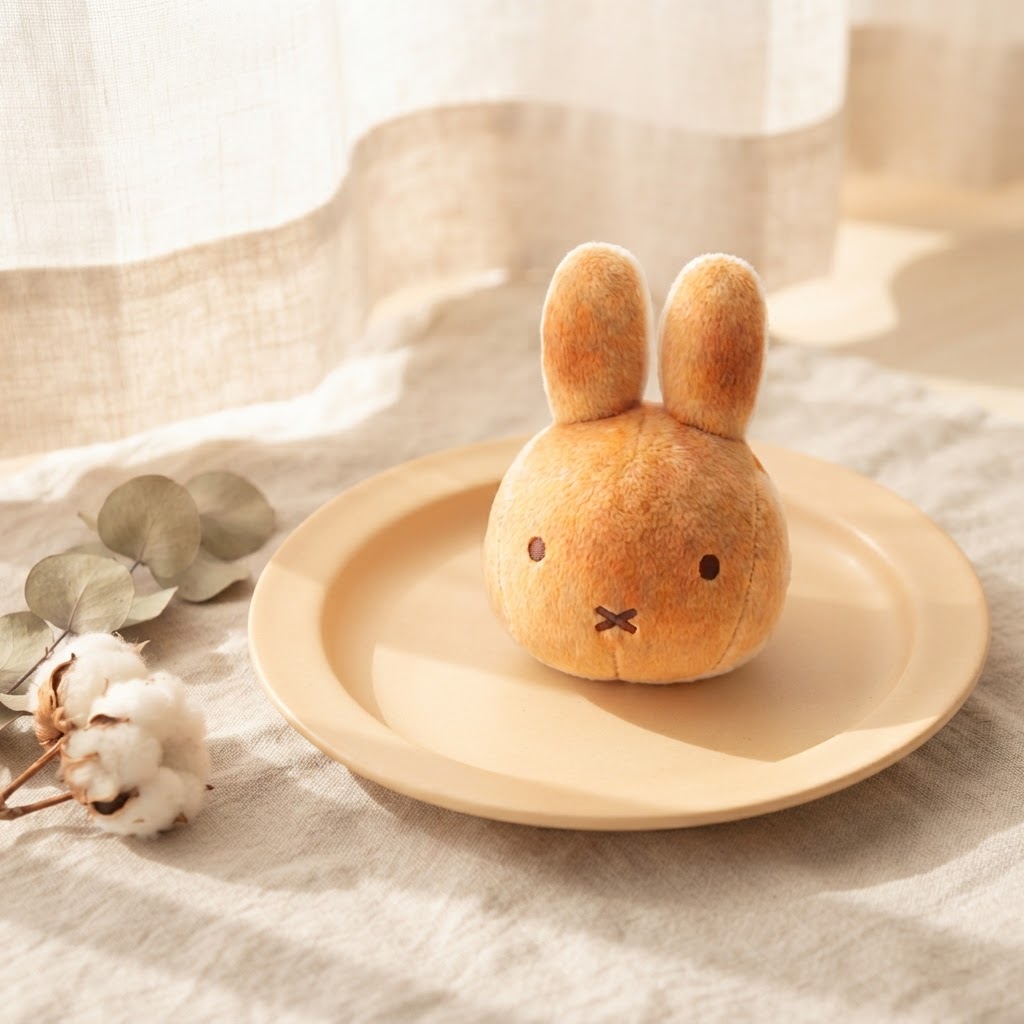 Miffy - 烘焙系列公仔掛飾 (大頭麵包款)