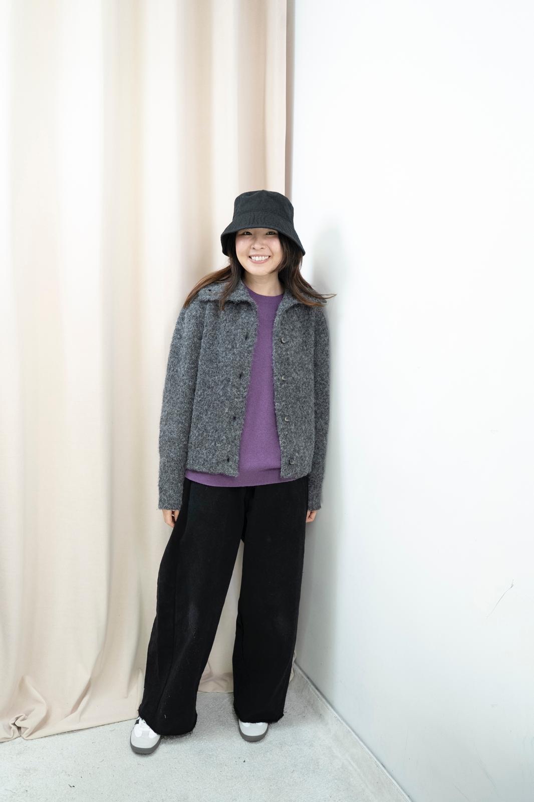 暖笠笠高領羊毛外套