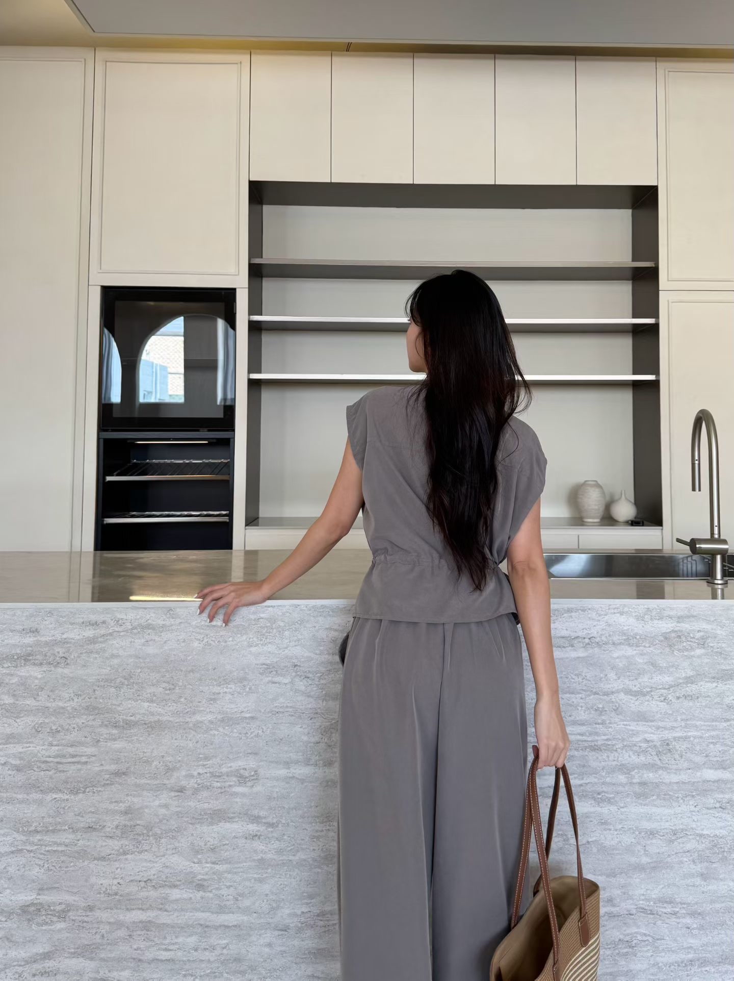 MG17_05 全橡筋直腳褲 (3色)