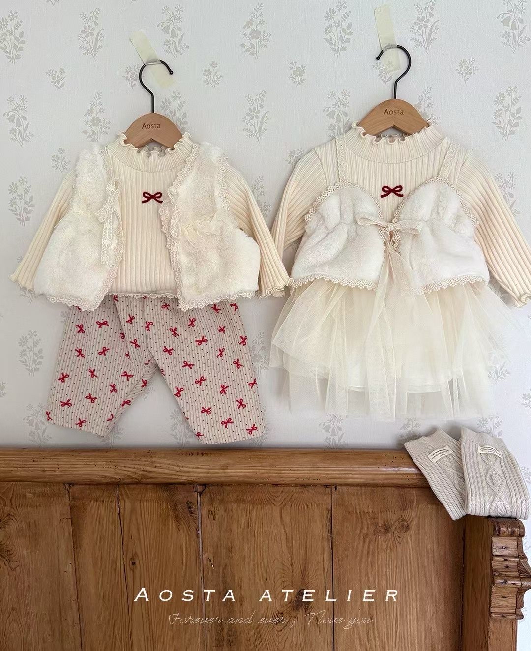 [現貨] 韓國 AOSTA Camellia T _IVORY XL(3~4Y)