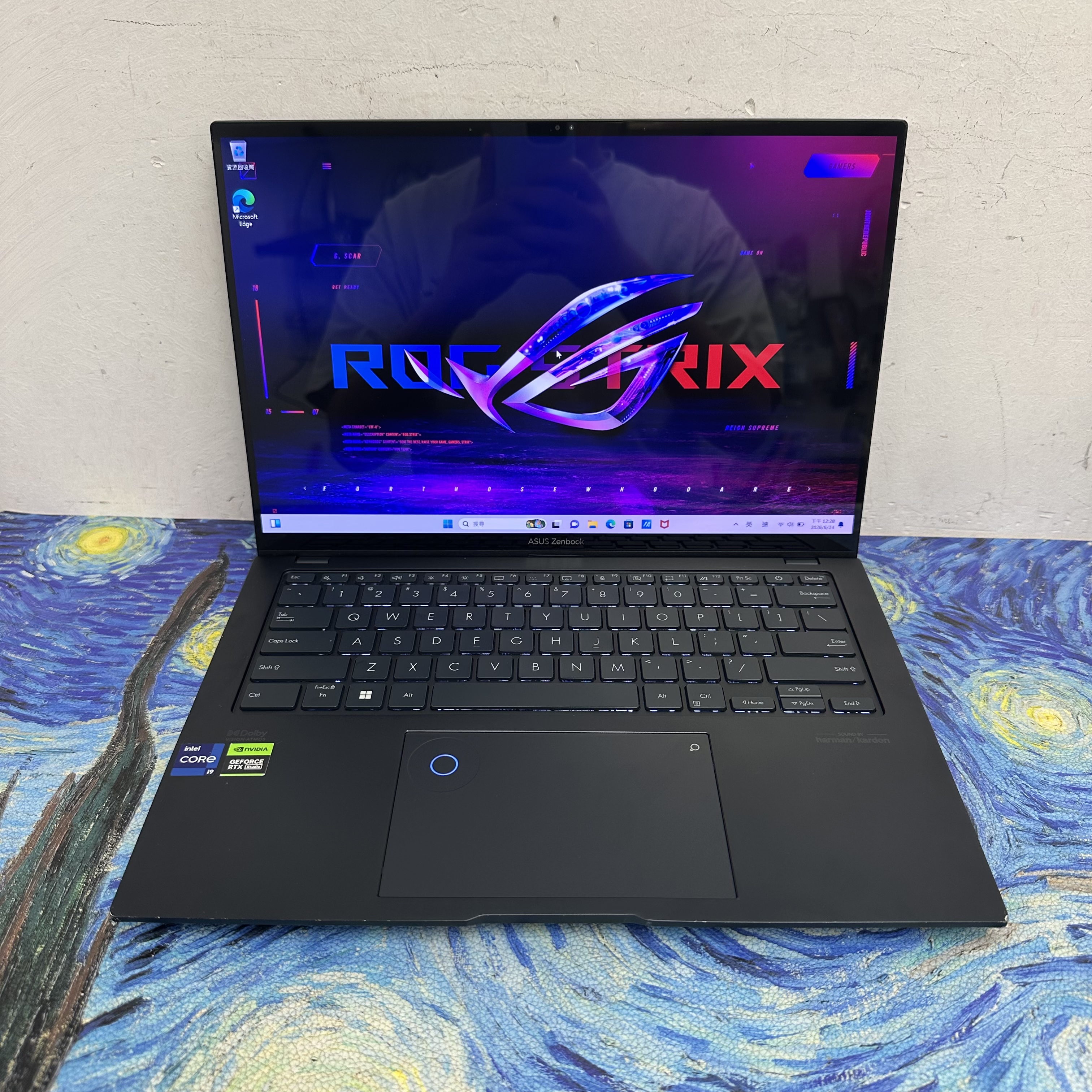 Asus Zenbook Pro 14寸 2.8K 120Hz OLED Mon Intel i9-13900H /16GB Ram/1TB SSD/ Dolby Atmos喇叭/ Gaming Laptop / Notebook / 黑色/ Win11/ YouTube / Netflix / Disney+/粗用一流
