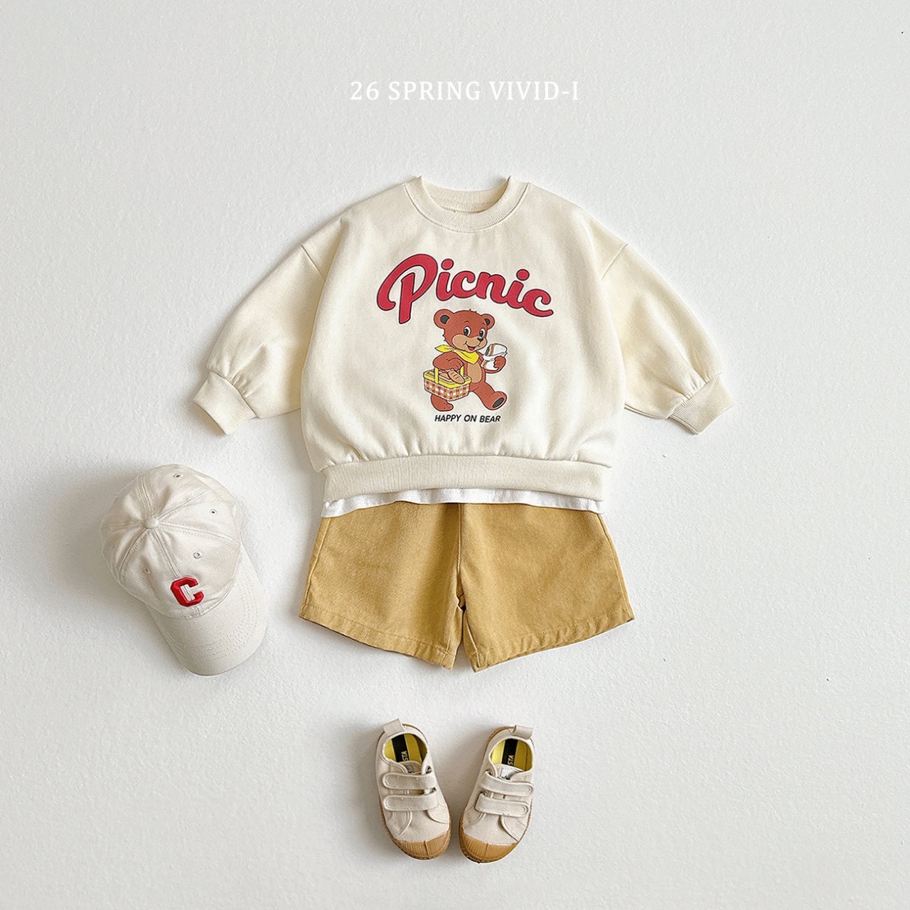 🌸預訂 韓國直送🌸🇰🇷VIVIDI三色可愛動物印花寬鬆衛衣