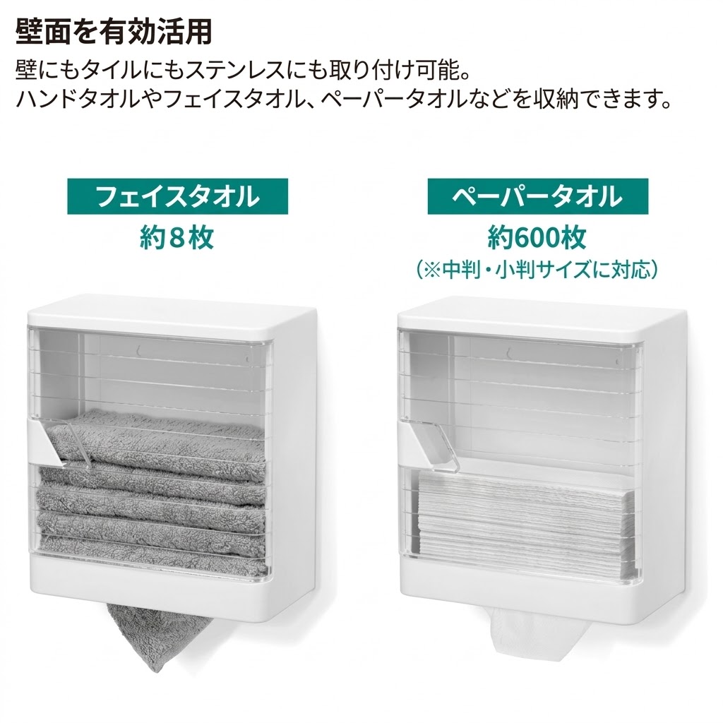 🔥🔥【日本製《SANADA》壁掛式多功能毛巾紙巾收納盒】