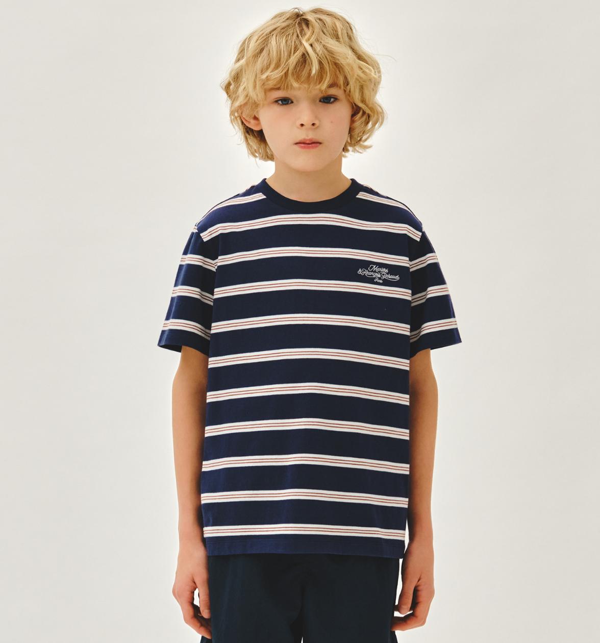 Ⓜ️ fg kids款 橫間LOGO TEE 折扣優惠 Green / navy / light grey Size 100-150