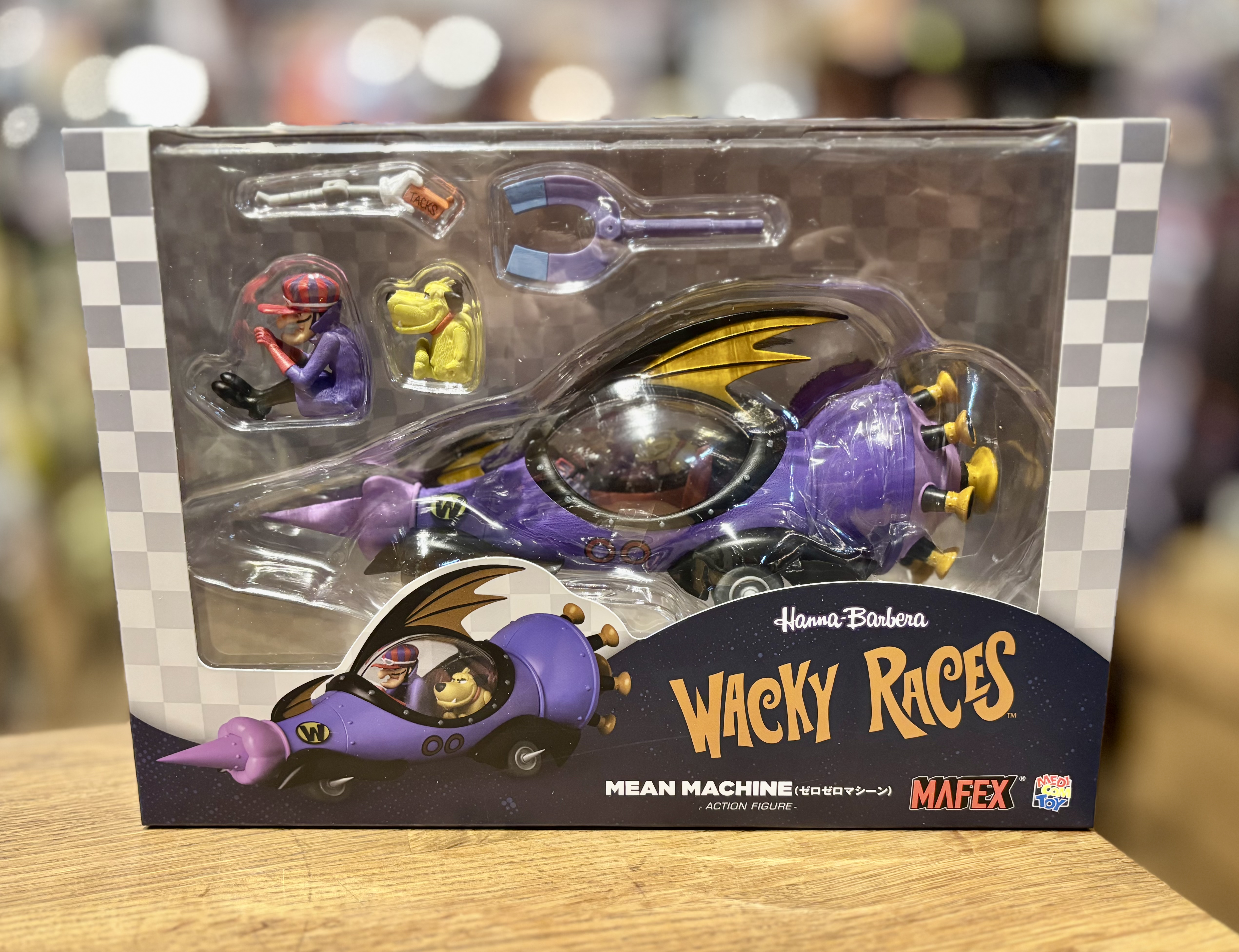 MEDICOM TOY MAFEX 瘋狂大賽車 怪車大賽 WACKY RACES MEAN MACHINE Action Figure ...