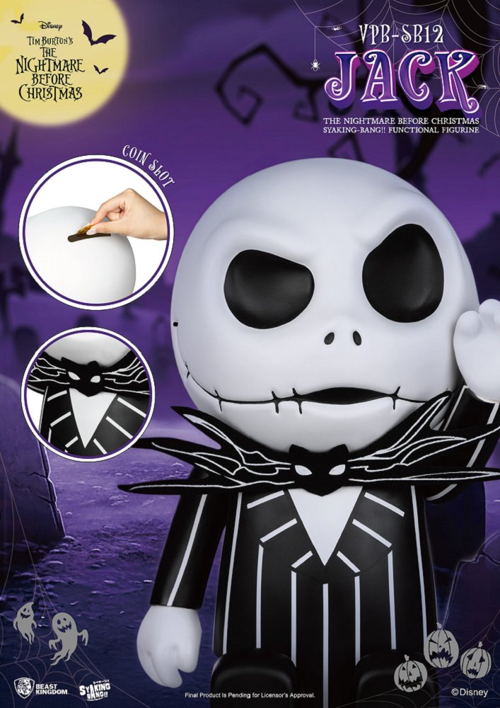 📦訂購 台灣代購 Disney 迪士尼 聖誕夜驚魂 Jack 傑克款 SYAKING 存錢筒 錢罌 Coin Bank