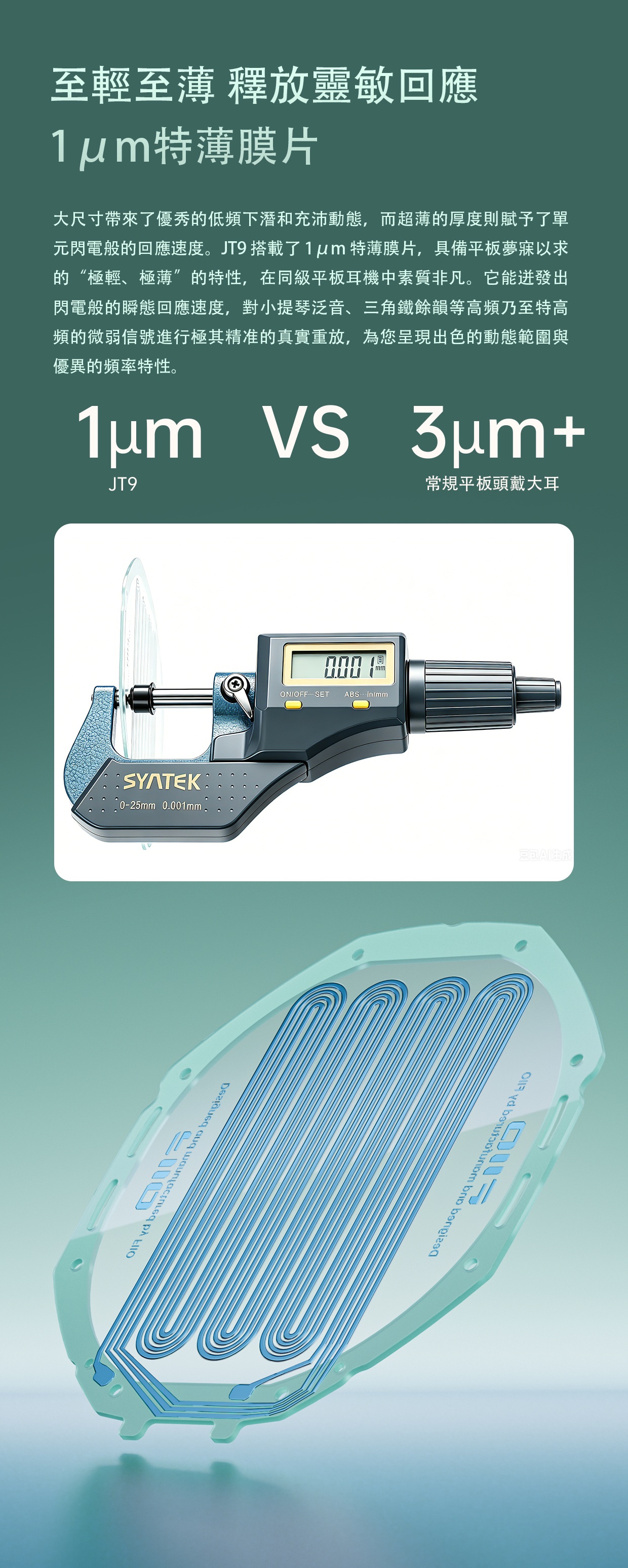 開放式平板頭戴耳機 ~ FiiO Jade Audio JT9