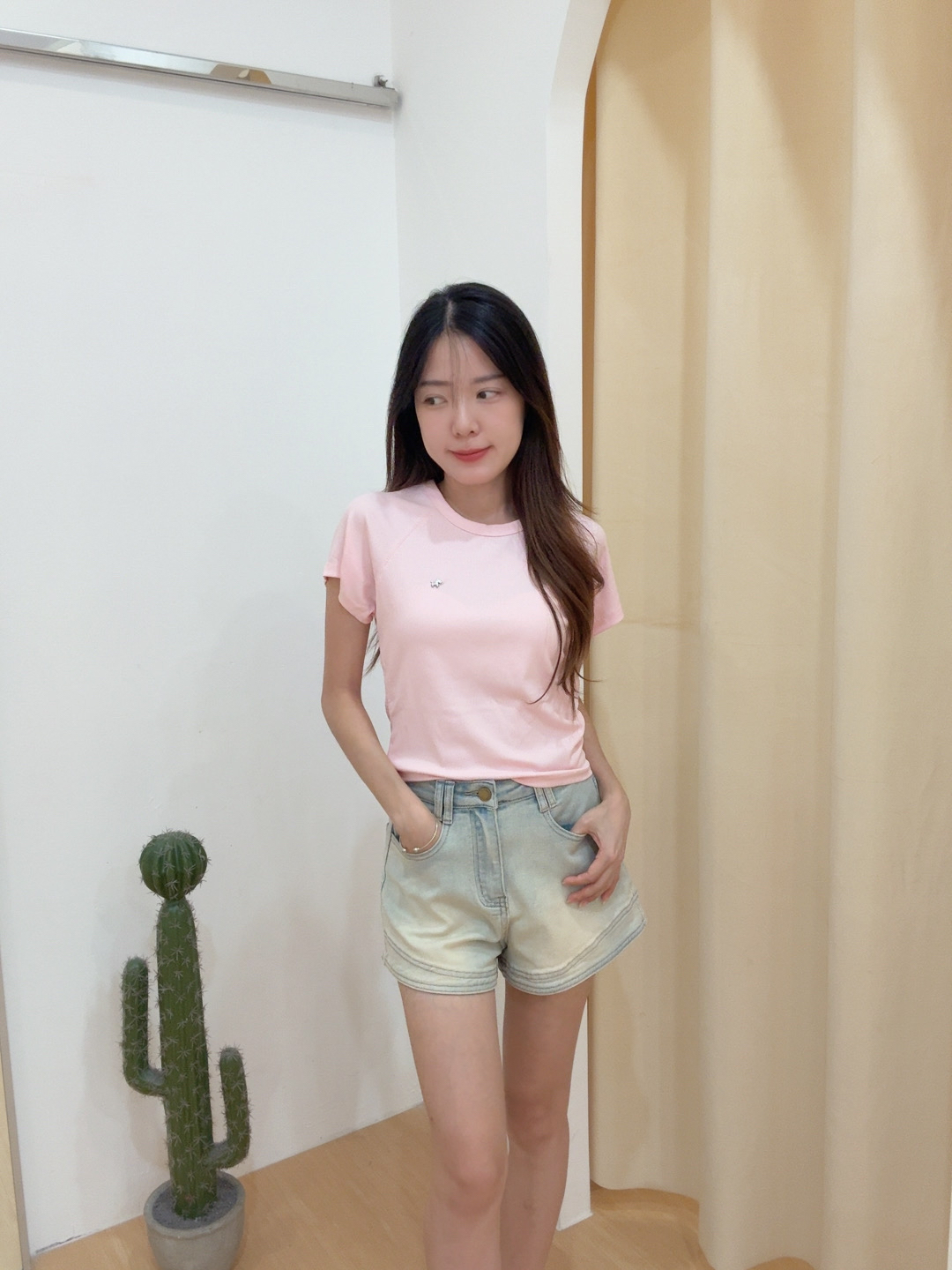 甜心小马冰丝细螺纹上衣 R3032