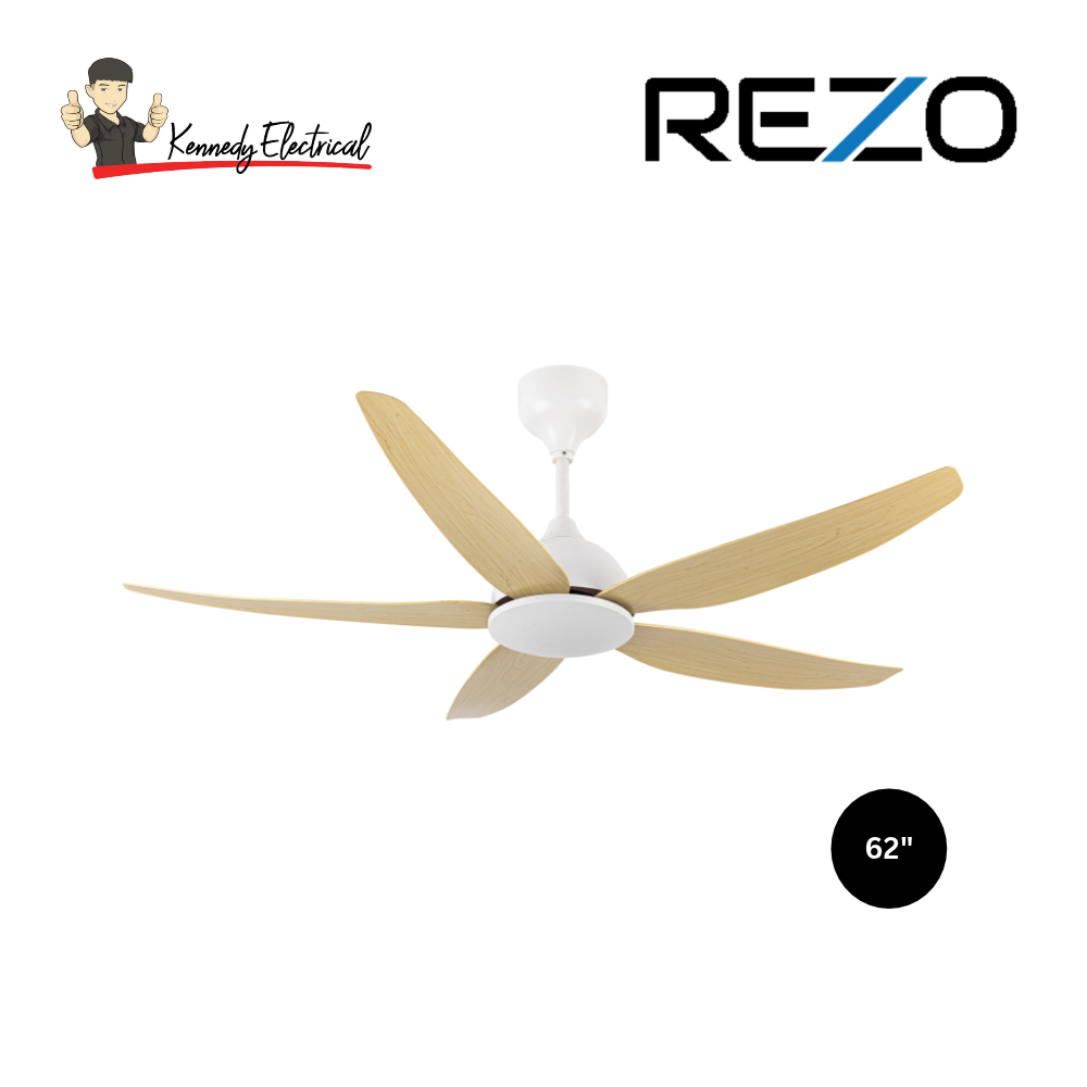Rezo 62" Mercury DC Motor Ceiling Fan (MERCURY62)