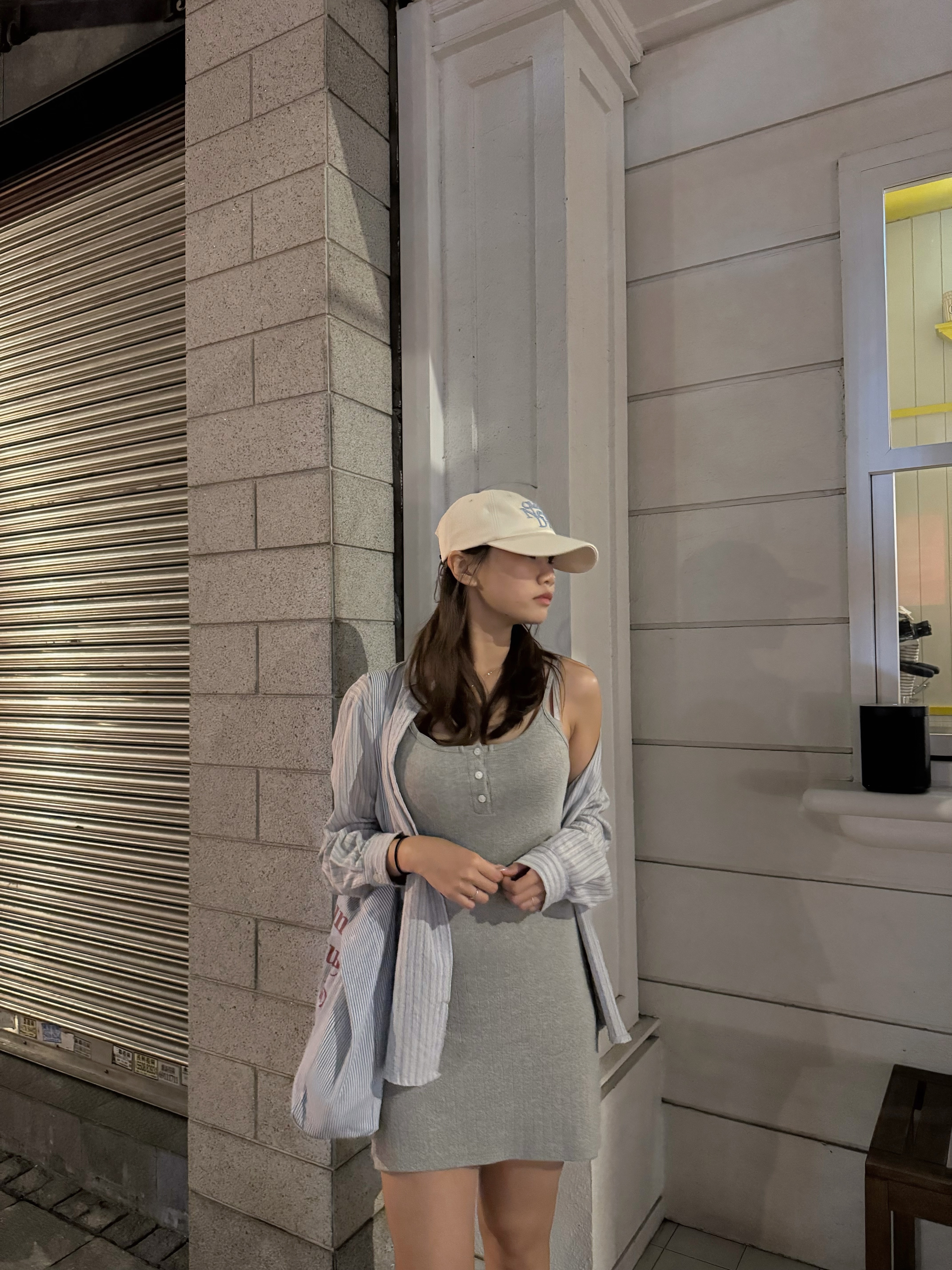 日常柔和直條紋襯衫(兩色入)