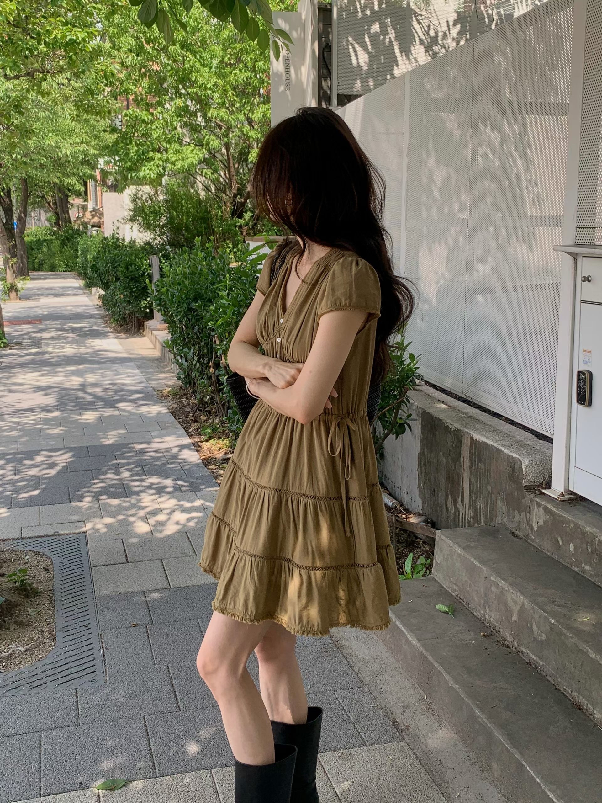 Lovely shirred dress