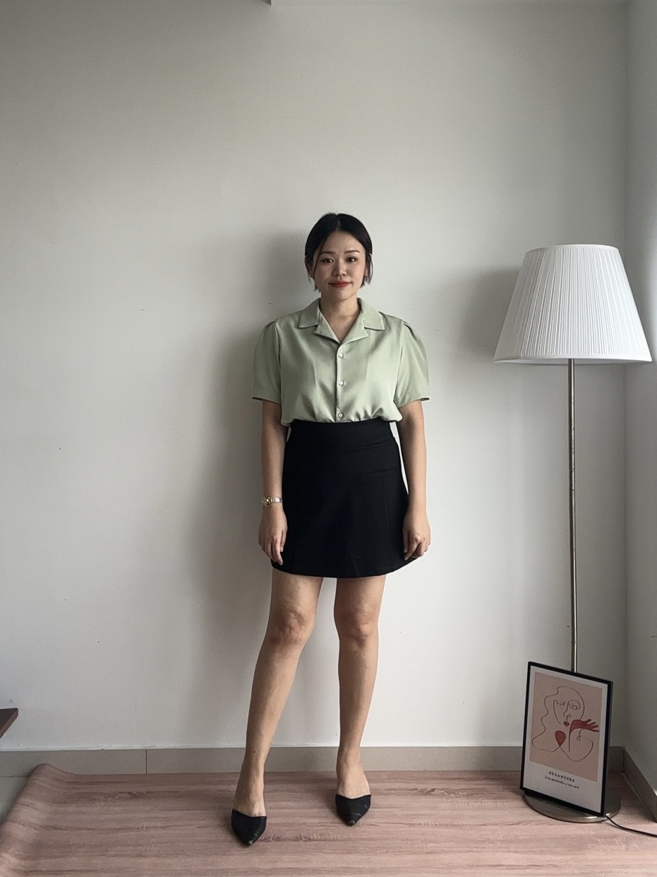T4297 Puff Sleeve Oversize Shirt - 4 Colors 