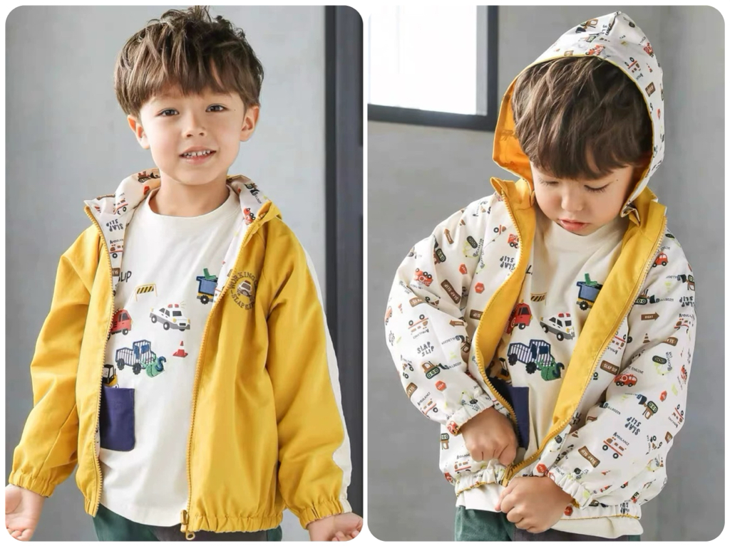 B0074 車車雙面風褸