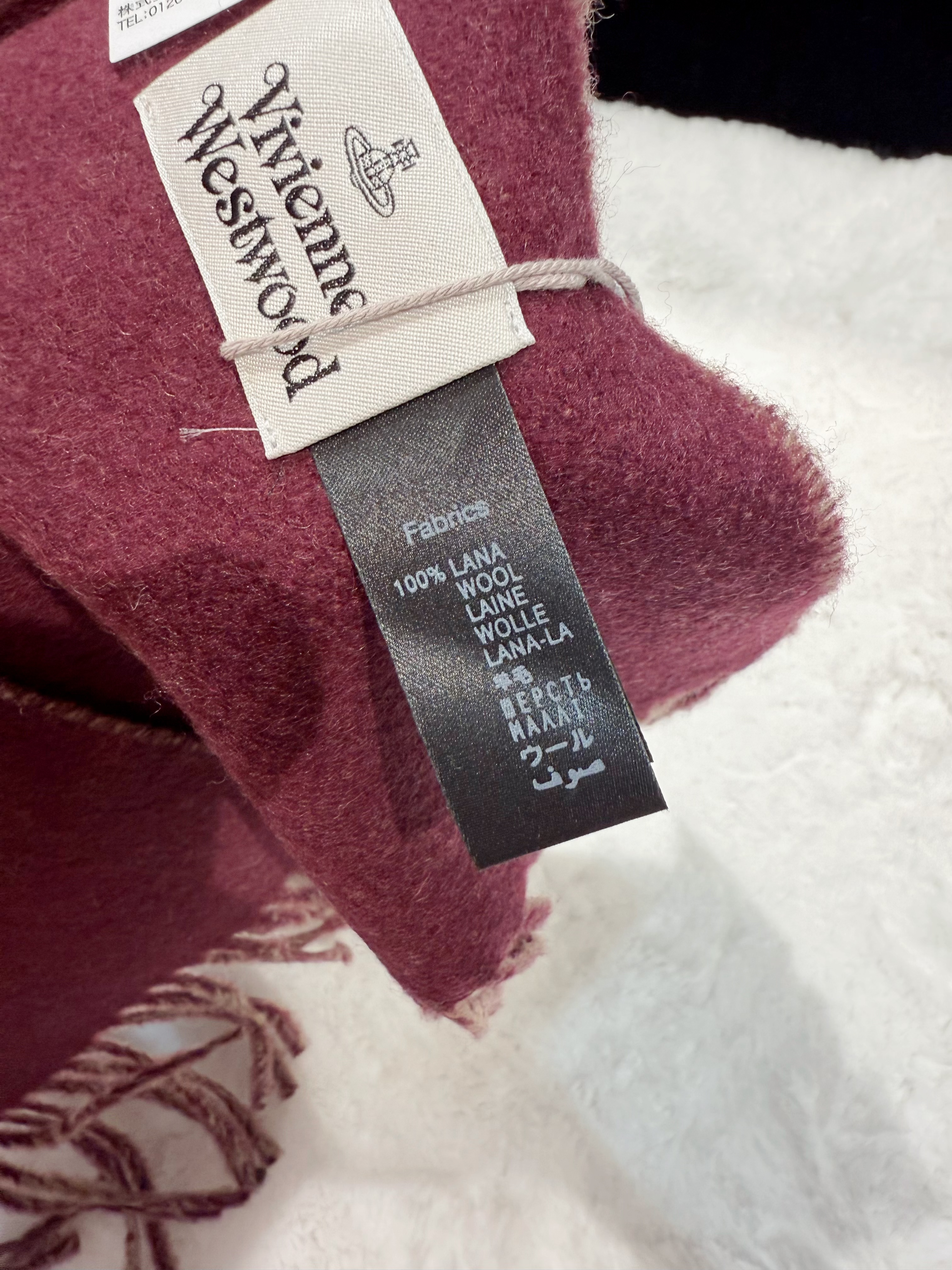 Vivienne Westwood scarf wine