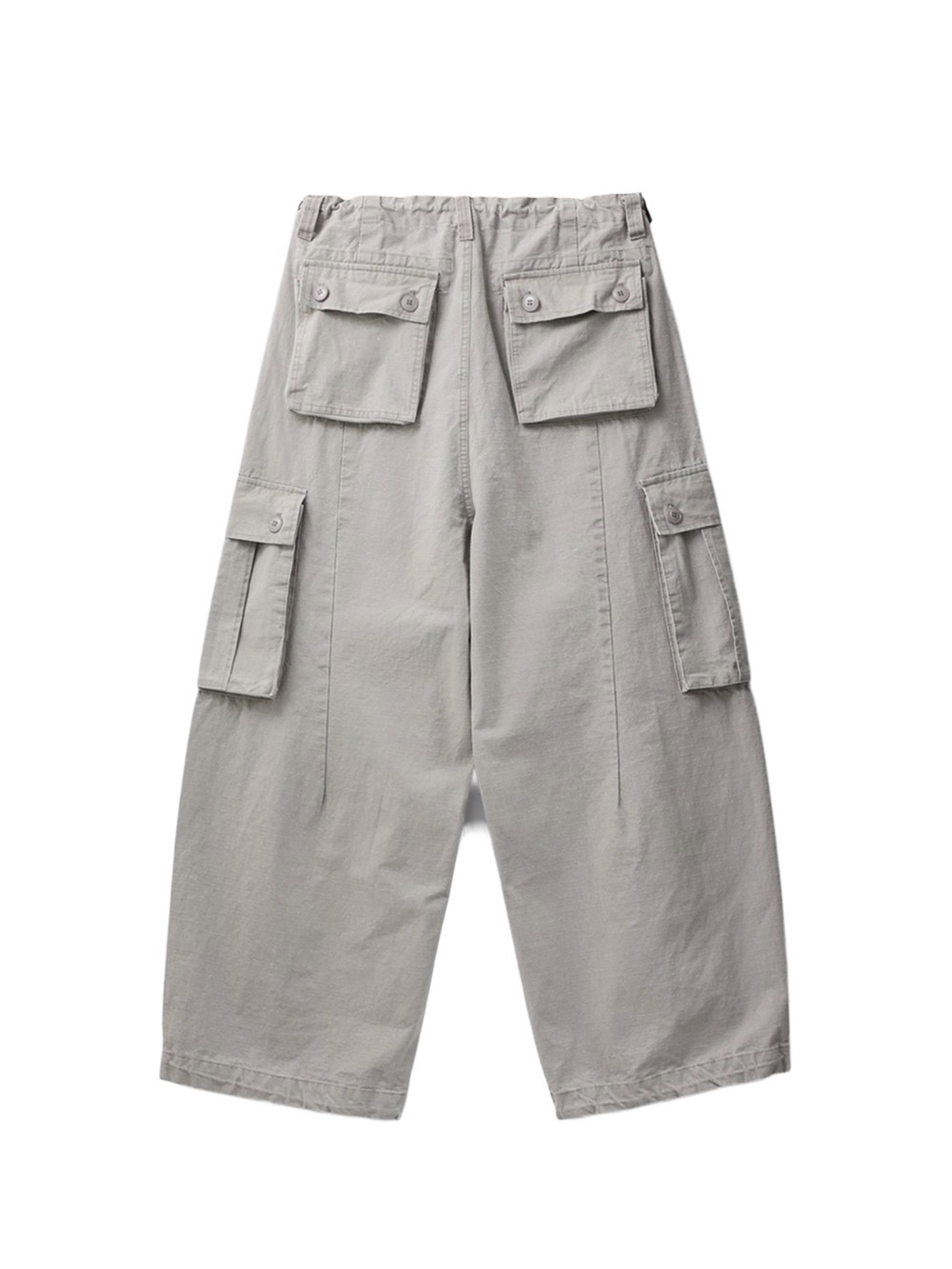 Drawstring Cotton Cargo Pants