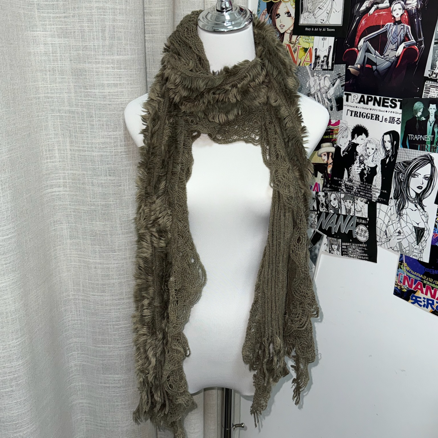 Vintage Fringed Nest Scarf