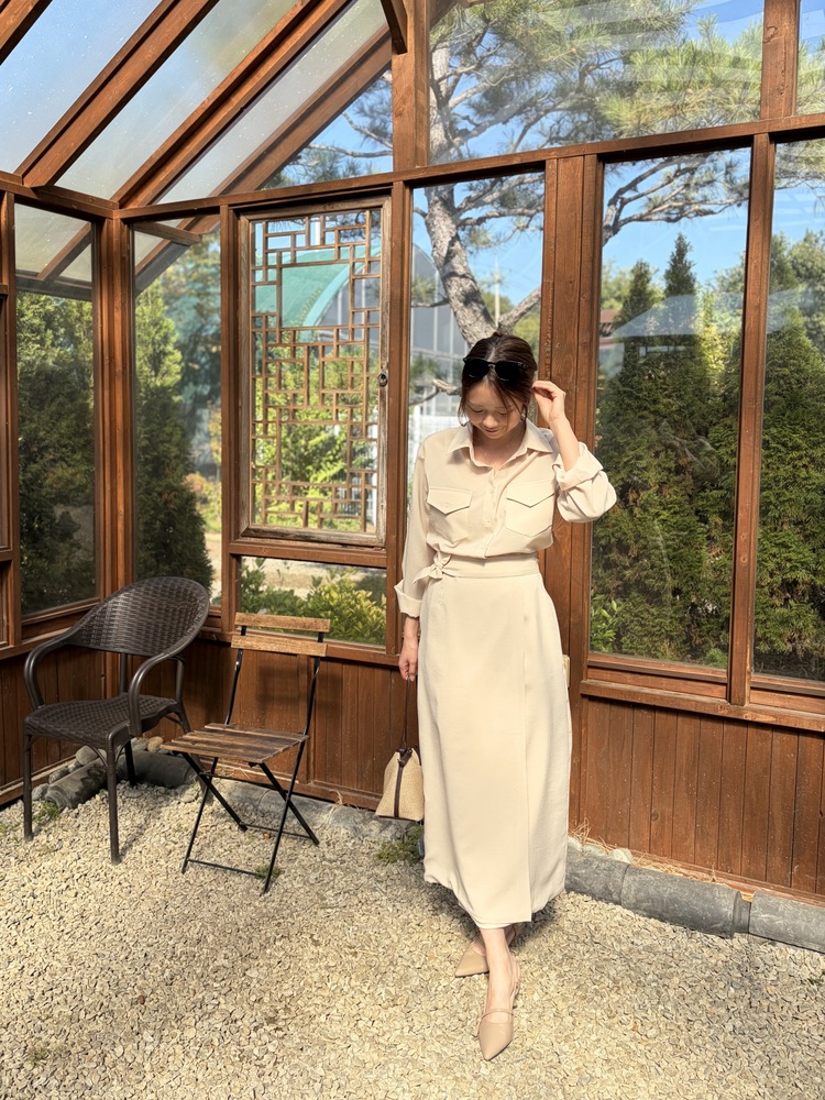 The Colette Wrap Set (Light Beige)