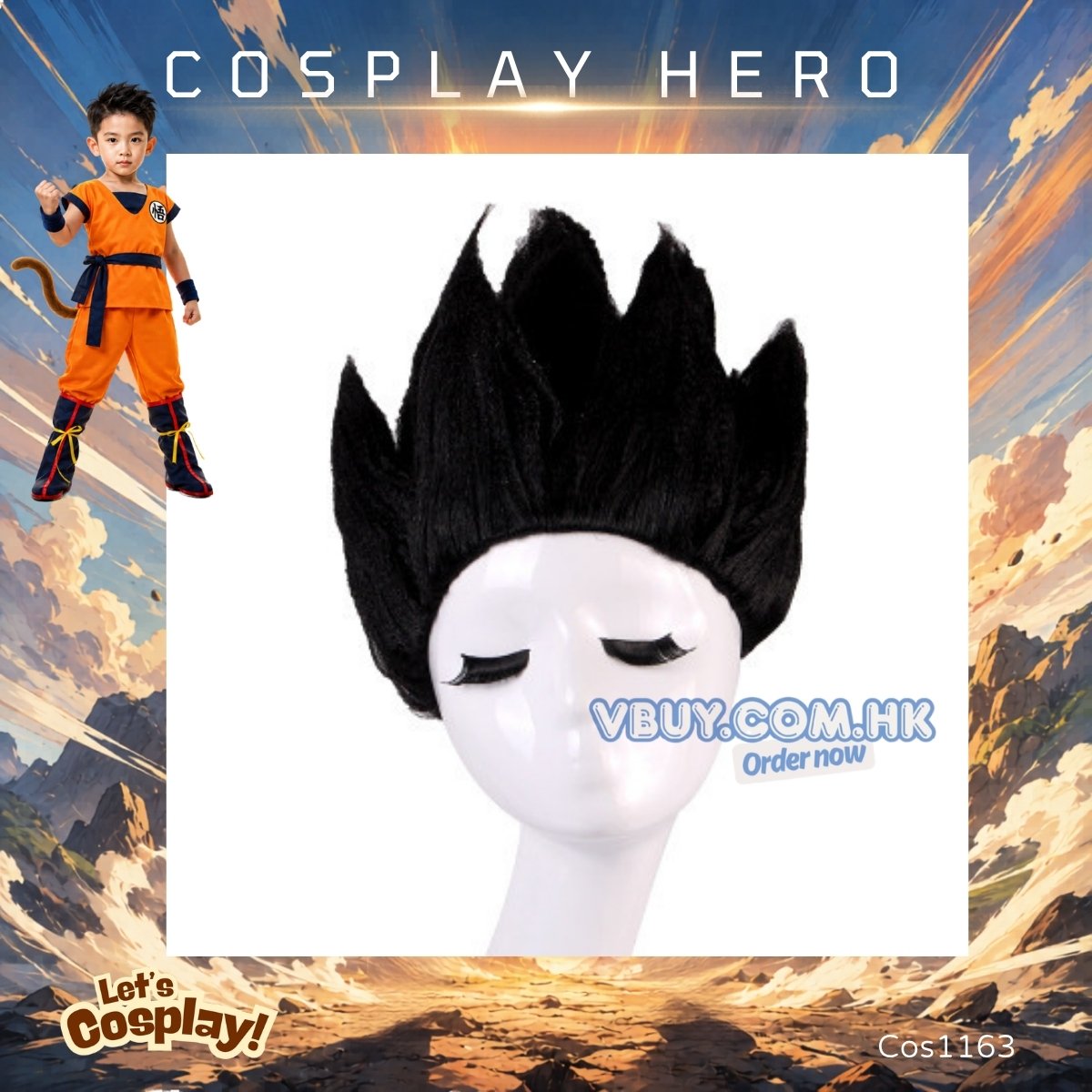 七龍珠孫悟空 Cosplay 兒童動漫角色造型扮演服裝 Dragon Ball Kids Costume 萬聖節造型 Lets Cosplay cos1160