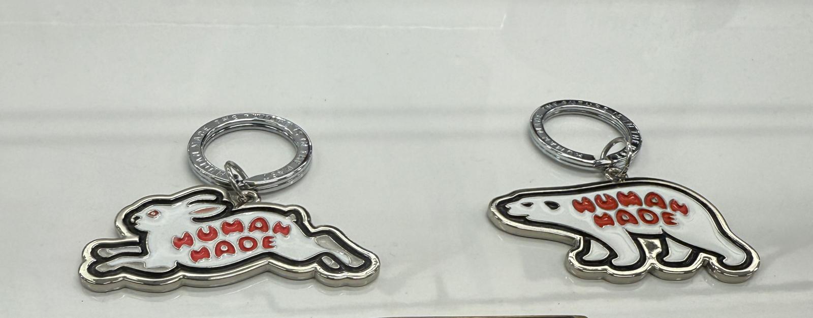 Human made rabbit / bear keychain