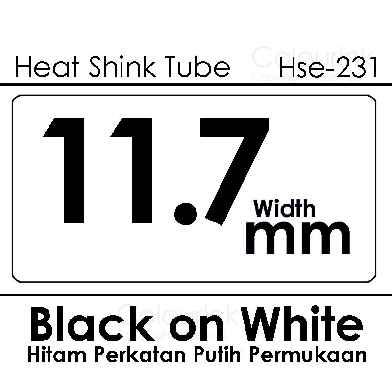Hse-211 221 231 label tape compatible Heat Shrink Tube Tapes Sticker Label printer PT-E310BTVP PT-E560BTVP Tape Sticker