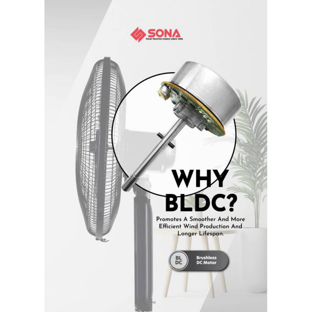 Sona 18" Remote DC Stand Fan SFS 1192DC QT